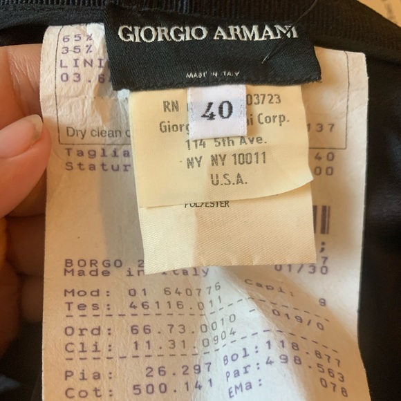 Giorgio Armani high rise satin pants - Picture 4 of 7